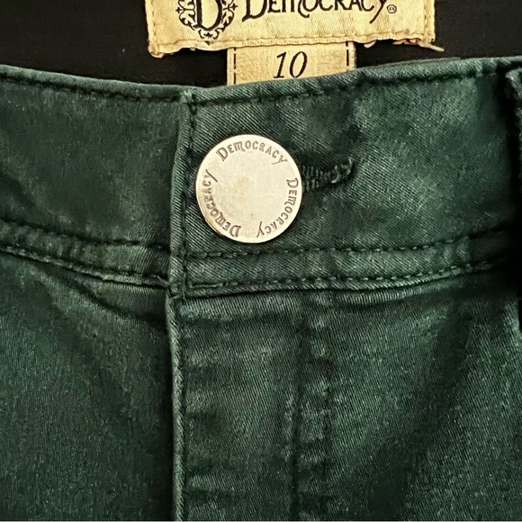 Democracy Ab Technology Ankle Skinny Jeans Size 10 Green B1304PEXX Slimming - Picture 10 of 15